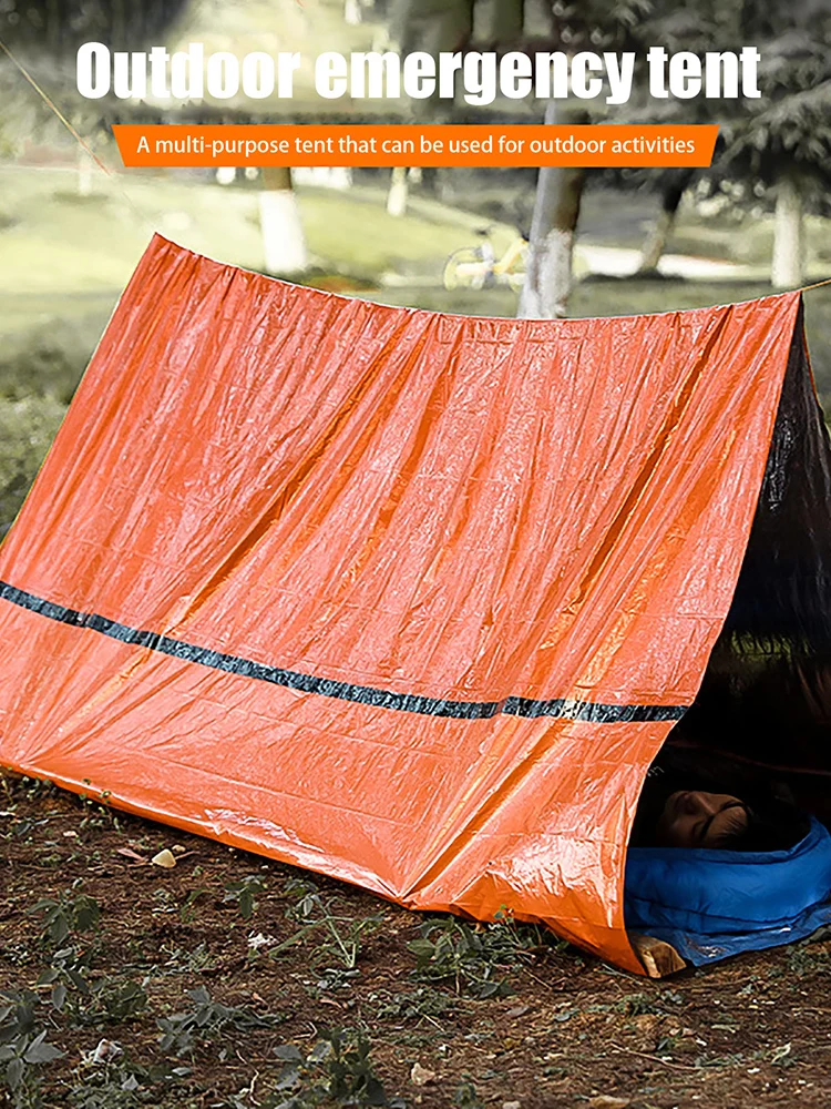 

Temporary Simple Sleeping Bag Portable Outdoor Emergency Tent Portable Outdoor Disaster Relief Tent Camping Makeshift Sleeping