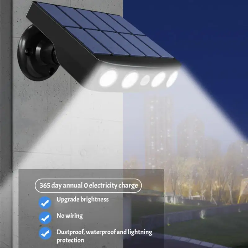 

LED Solar Lamp Water Proof Decor Lights Smart Sensor Corridor Light Surveillance Camera Street Lamp Outdoor Garden Accessories