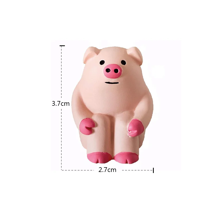

Миниатюрные фигурки из резины Decole: черный кот, медведь, ежик