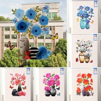 1pc bedroom plant vase 3d stereo ornament wall stickers stickers diy wallpaper home decor