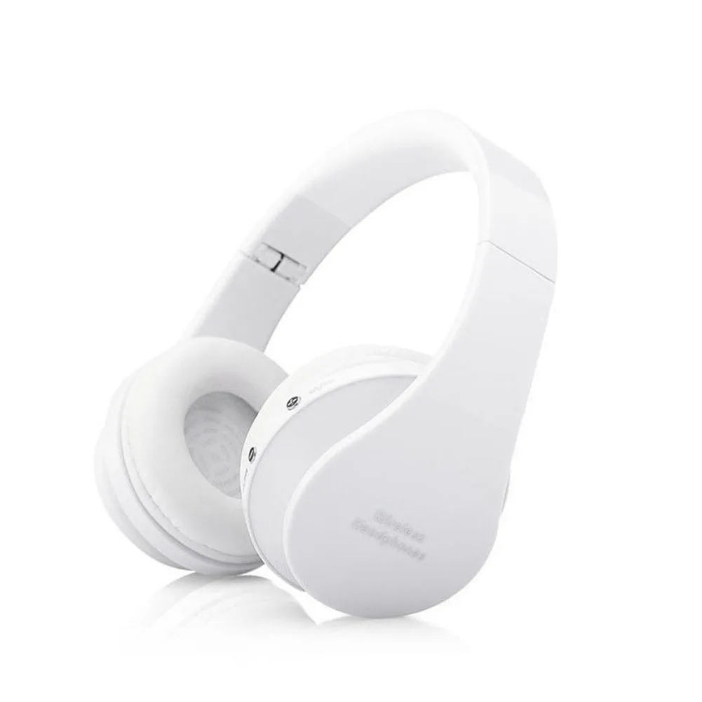 

Складные Наушники Bluetooth, аудио игровая гарнитура, беспроводные наушники, большие наушники с микрофоном для телефона (белый)