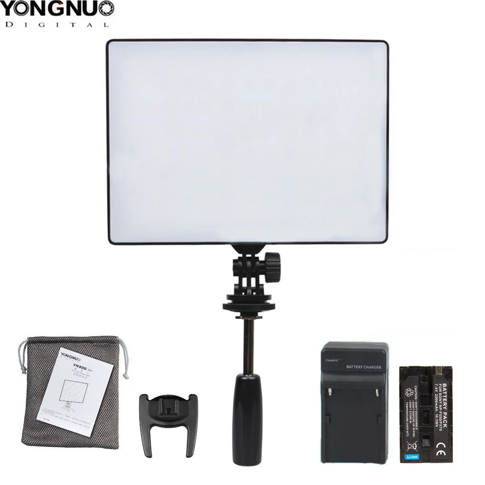 

YONGNUO YN300 Air YN300air 3200k-5500k YN-300 air Pro LED Camera Video Light with NP- F750 Battery and Charger for Canon Nikon