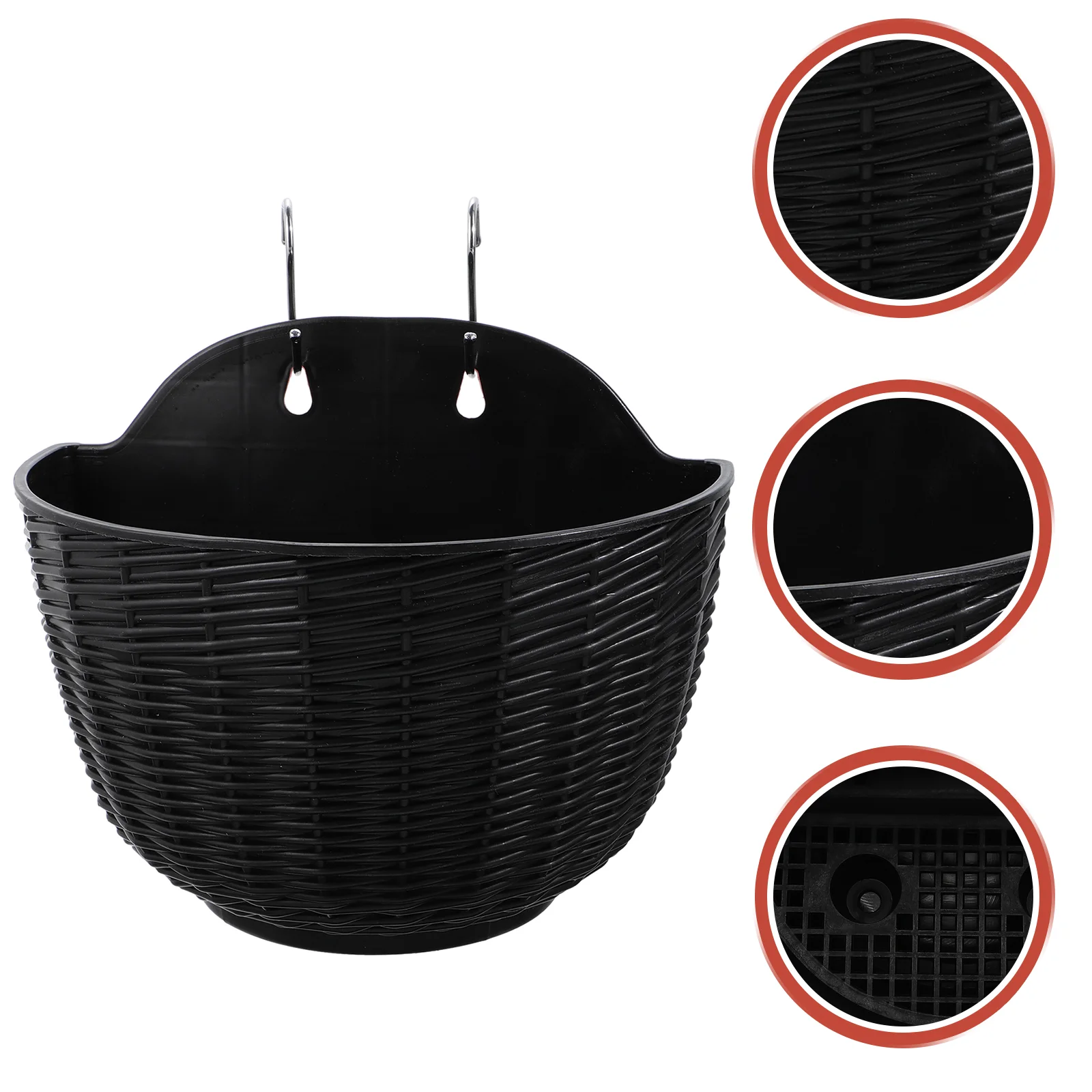 

Floral Vases Centerpieces Flowerpot Creative Bucket Practical Hanging Plastic Wall-mounted Planters