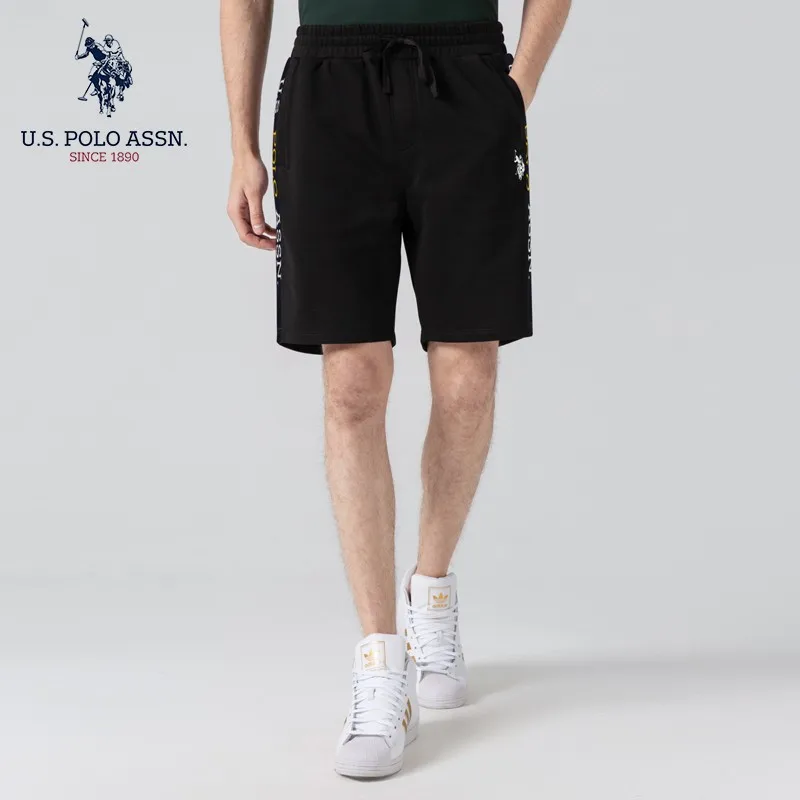 Мужские классические шорты поло us Polo Assn черные серые темно-синие модные