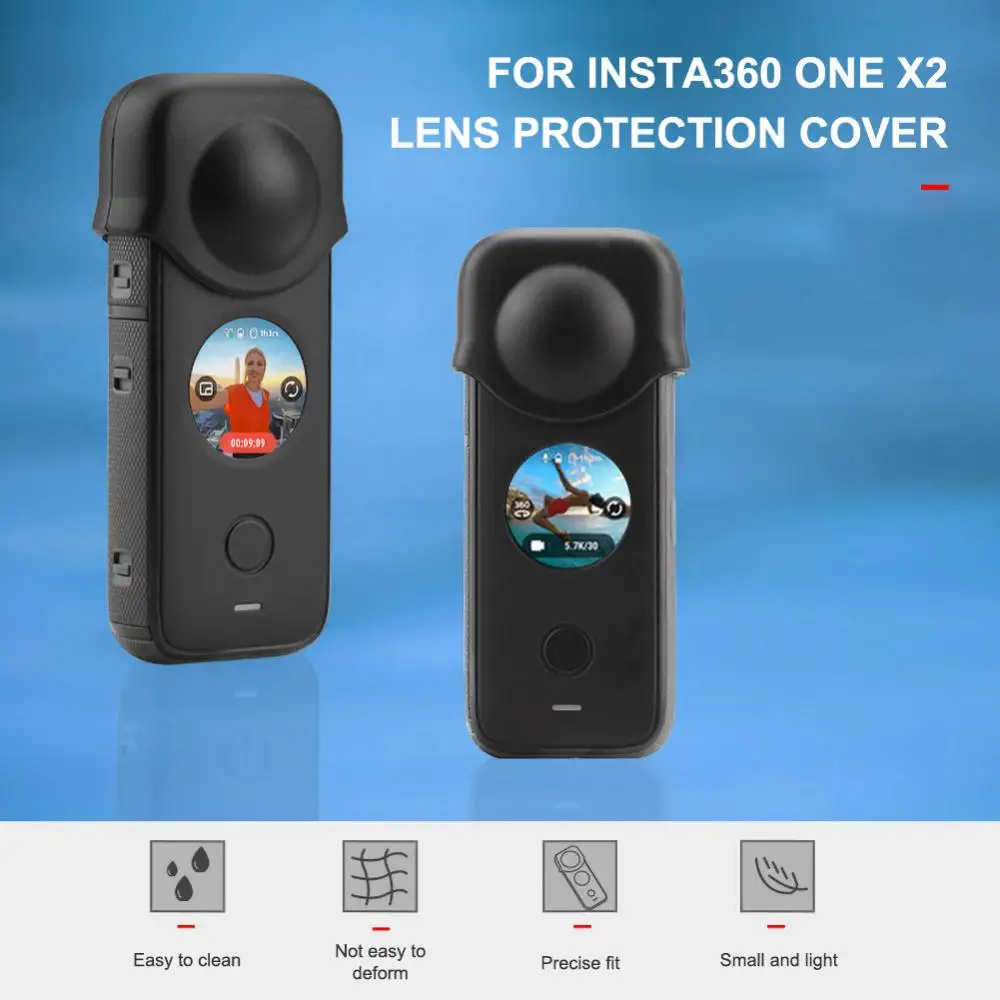 

For Insta360 ONE X2 Lens Cap Durable Silicone Lens Protector For Insta360 ONE X 2 Original Accessory In Stock Cameras Accessorie