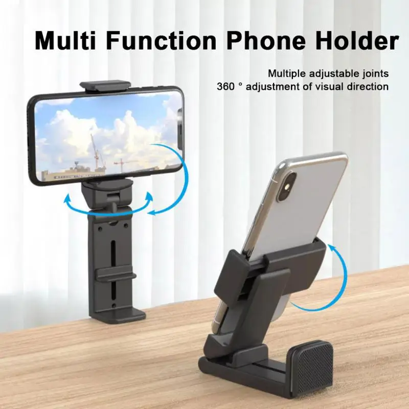 

Multifunctional Phone Holder Clip Airplane Train Seat Mount Foldable Phone Stand Portable Mini Bracket Travel Phone Support