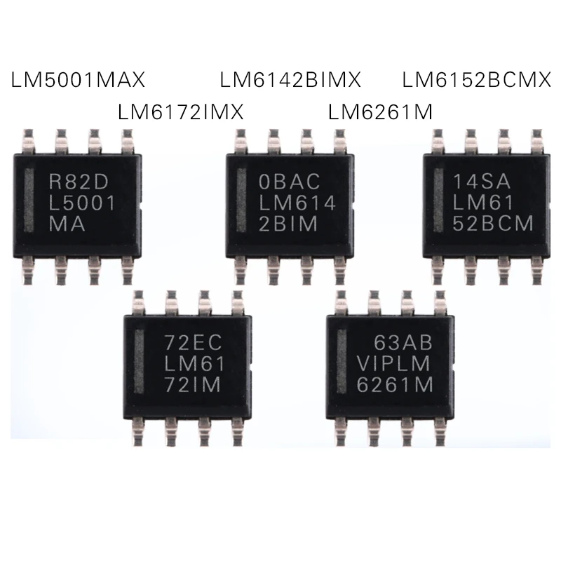 

1PCS LM5001MAX LM6142BIMX LM6172IMX LM6152BCMX LM6261M