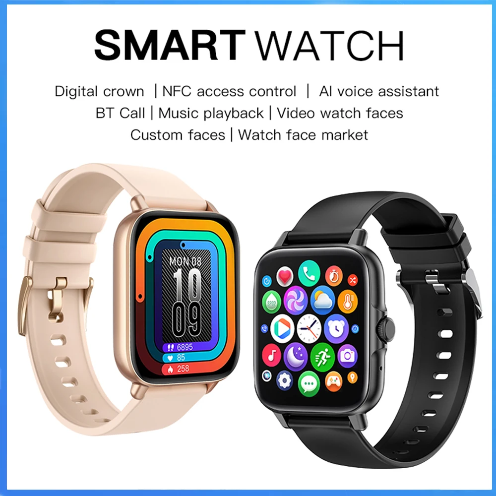 

Smart Watch Men Sport Fitness Tracker Bluetooth Call Sleep Health Monitoring Waterproof Smart Bracelet Women Heart Rate Monitor