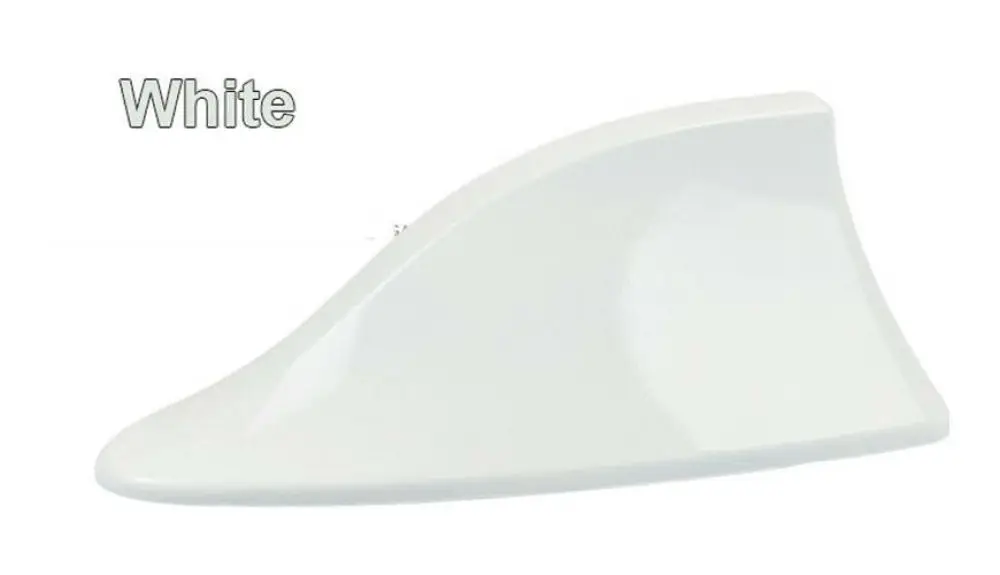 

Universal Car Radio Shark Fin Car Shark Antenna Radio FM Signal Design Aerials Antenna Car Styling For All Car Models White
