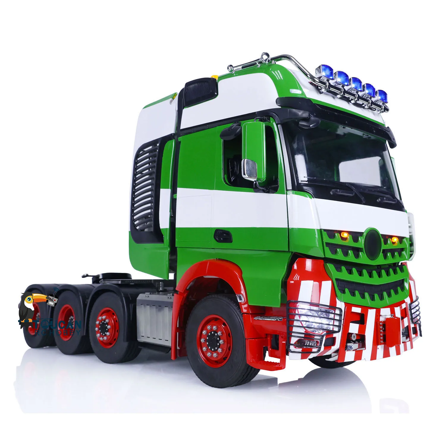 1/14 LESU RC тягач металлическое шасси окрашенный пульт дистанционного управления