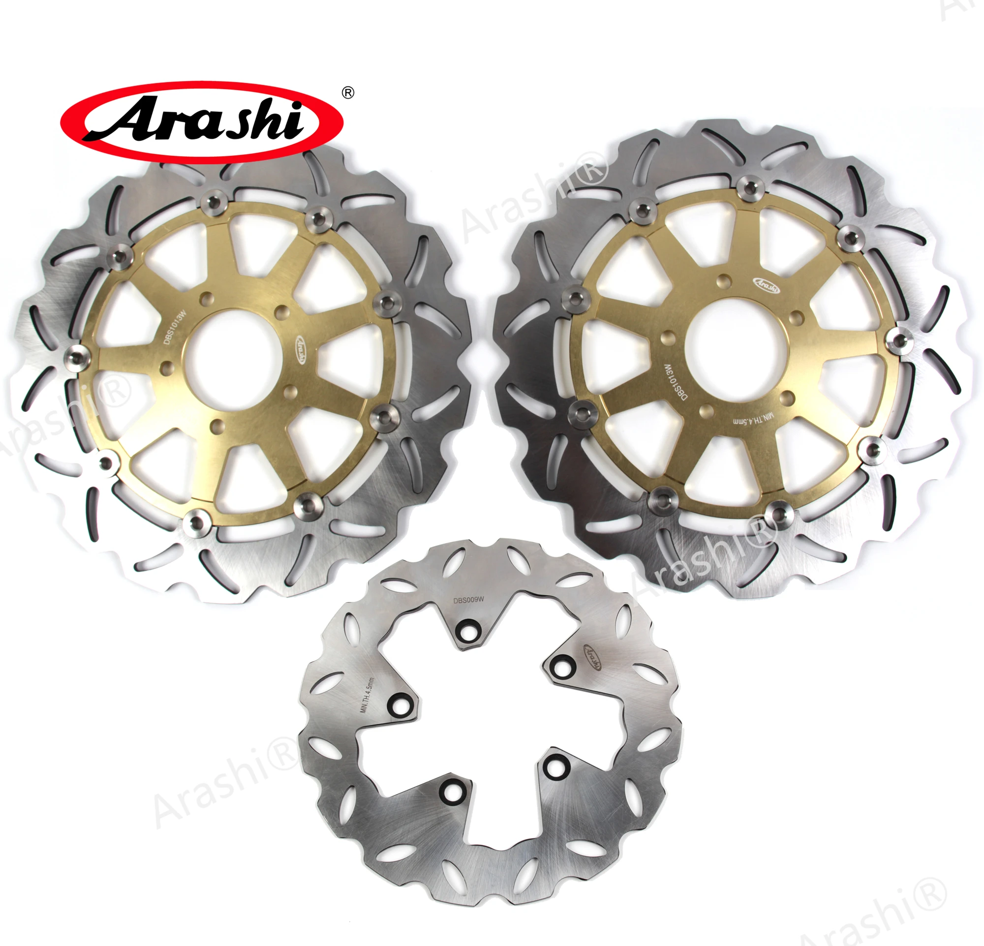 Фото Тормозные диски Arashi Gen 1 (1999-2007) с ЧПУ, передние и задние, для HAYABUSA GSX-R 1300 (2000, 2001, 2002, 2005, 2006) №1