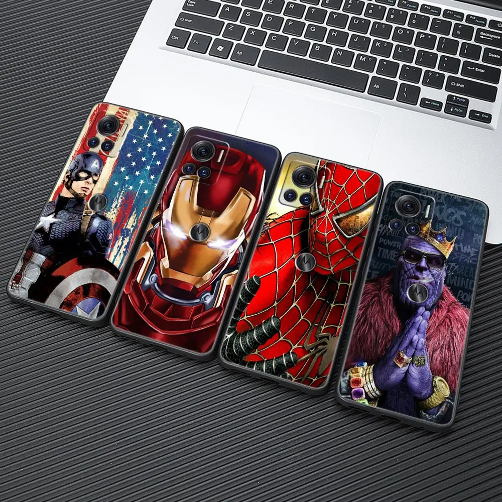 

Avengers Marvel Superheroes Spiderman Moto G22 Silicon Case For Motorola G32 G52 G72 G30 G60 G31 G82 G8 G9 Power G200 Phone Case