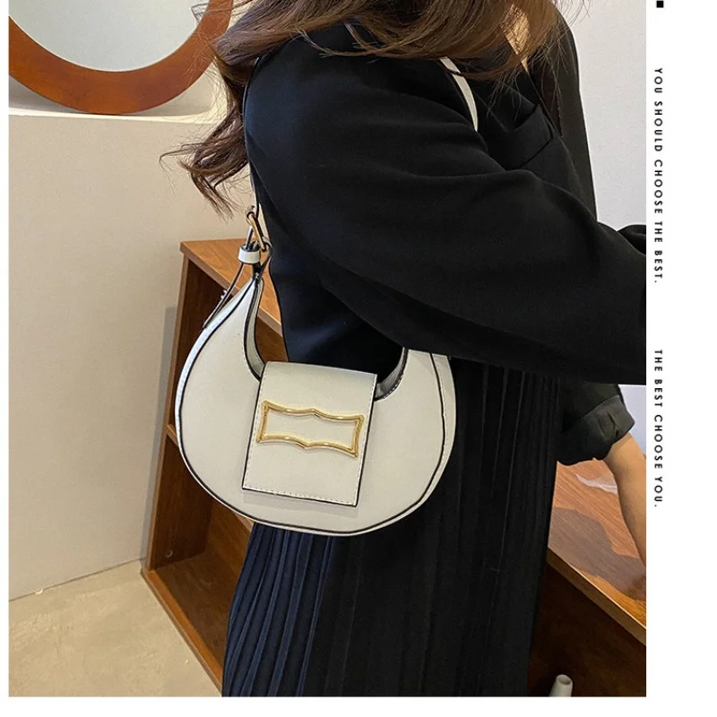 Spring New Trendy Women's Fashion Crescent Underarm Bag with High Quality, Small and Luxury One Shoulder Crossbody Small Bag