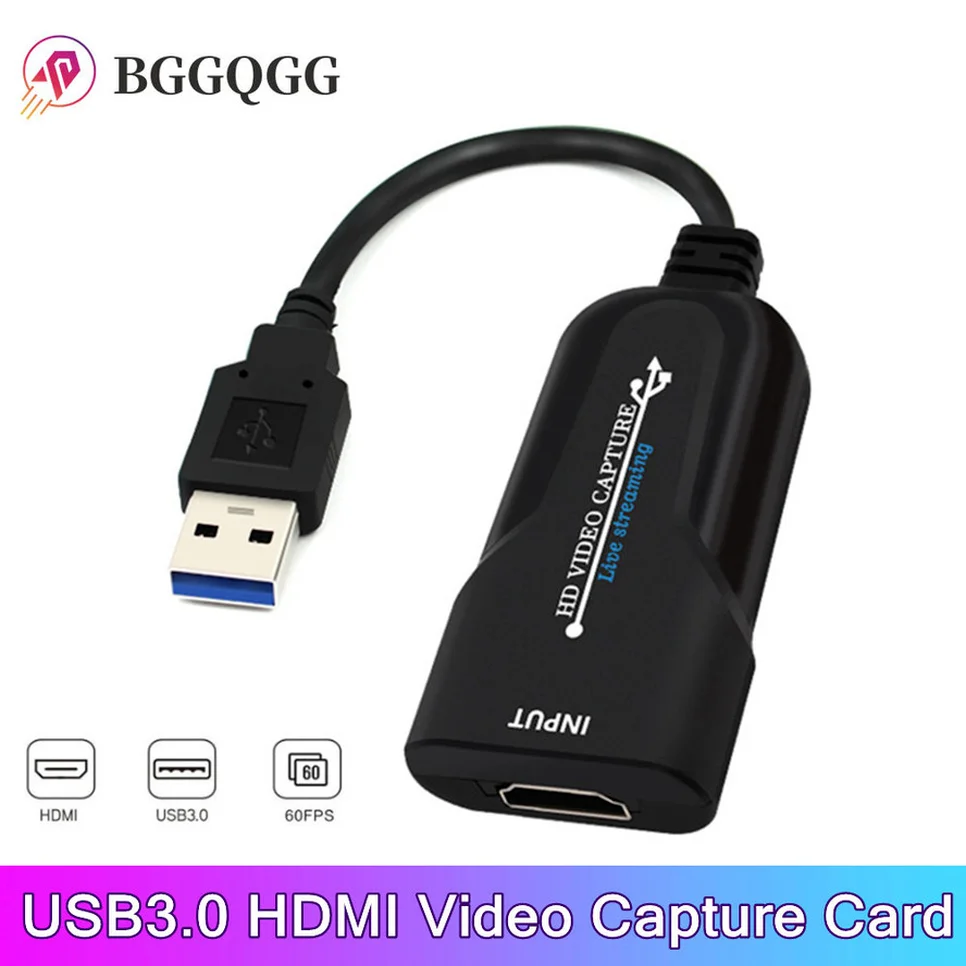 

Video Capture Card USB 3.0 Game Capture Card 1080P HDMI-compatible video streaming Adapter For Live Broadcasts Video Record