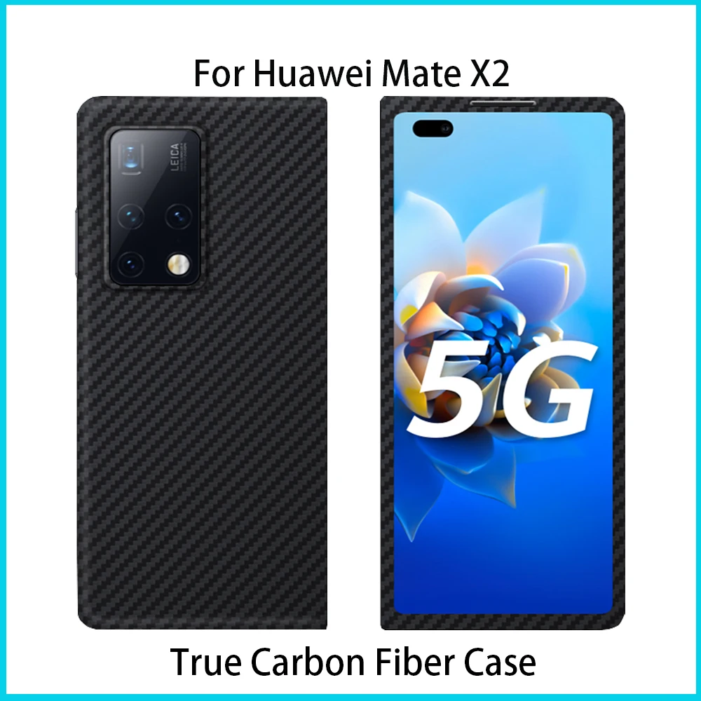 

Защитный чехол Smhdmy из чистого углеродного волокна для Huawei Mate X2, Ультратонкий чехол из арамидного углеродного волокна, жесткий чехол для телефона