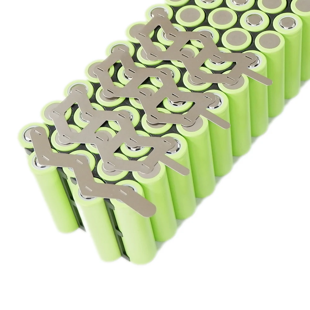 10 шт. 18650 литий-ионный аккумулятор из чистого никеля разъем для точечной сварки