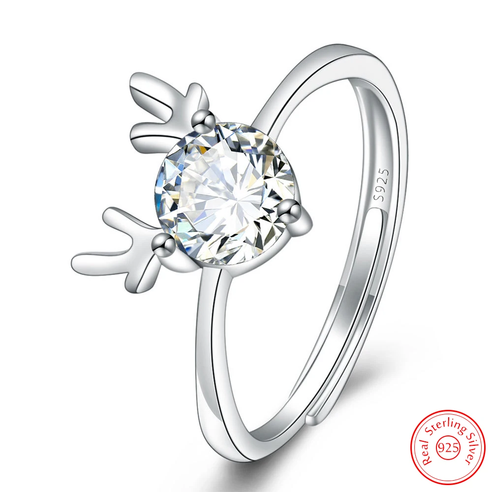 Ювелирные изделия женское кольцо из стерлингового серебра 925 пробы с кристаллами