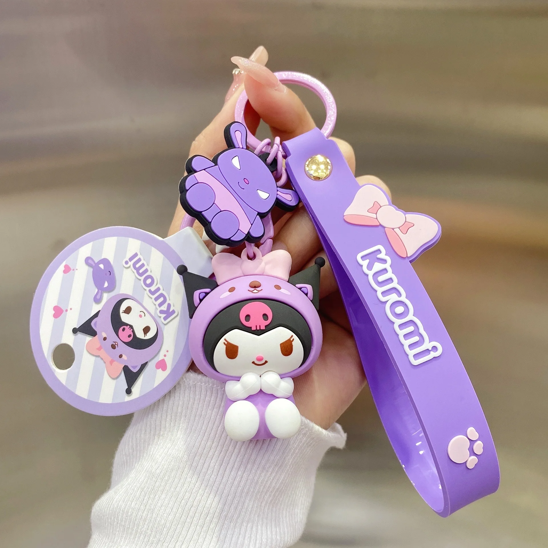 

Anime Cartoon Sanrio Kuromi Kitty Series Pendant Hello Kitty Trendy Bags Pendant Keychain