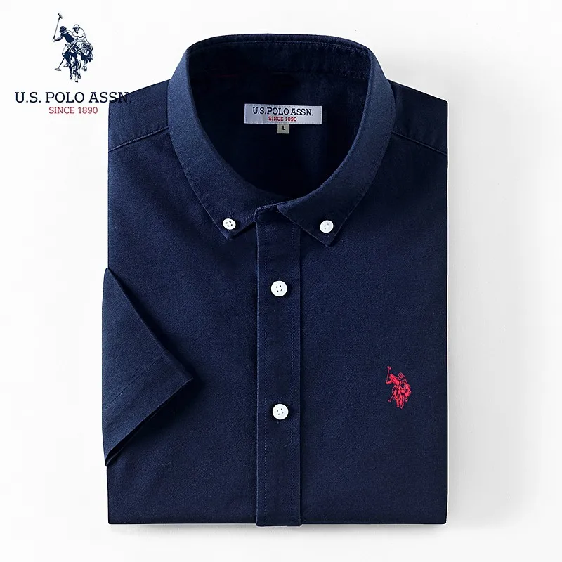 Мужская рубашка-поло из 100% хлопка с коротким рукавом |