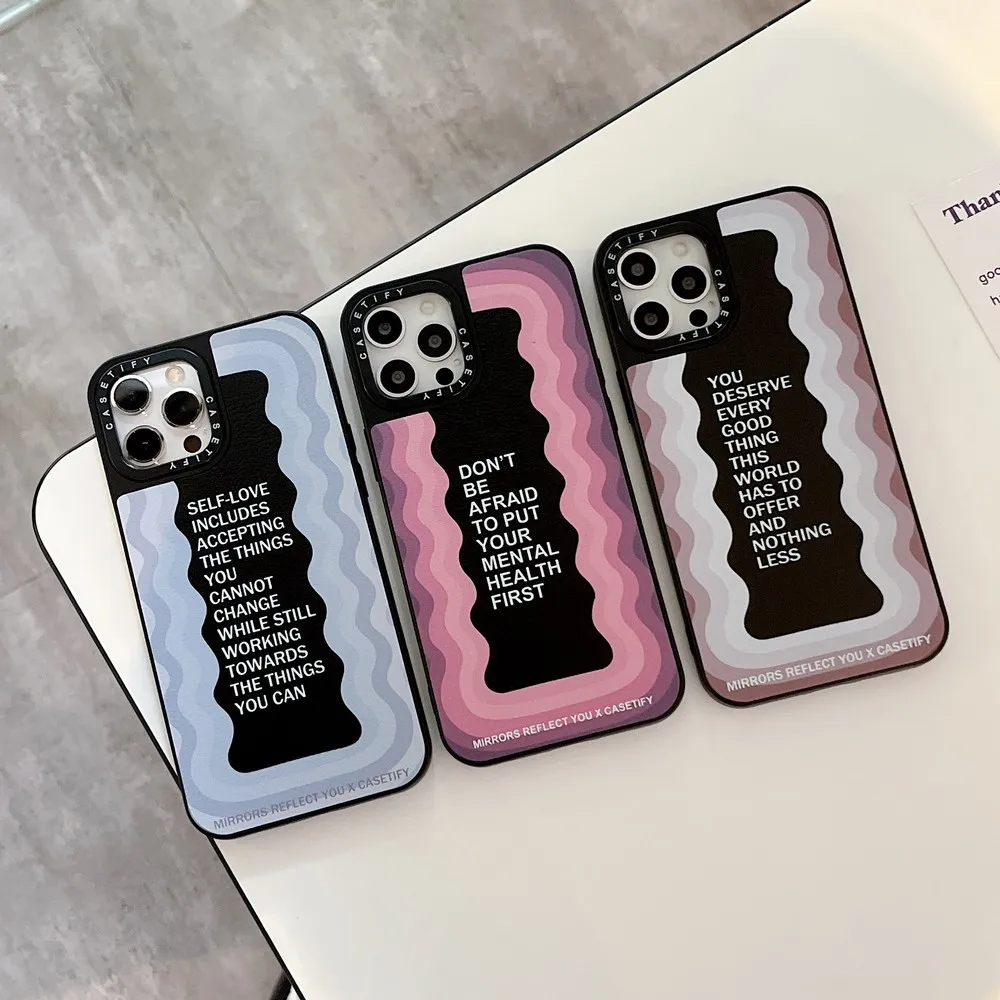 

Высококачественный кожаный чехол с цитатами для iphone 11ProMax 11 12Pro 12 13ProMax 13Pro 13 XS X XR XSMAX, мягкий чехол