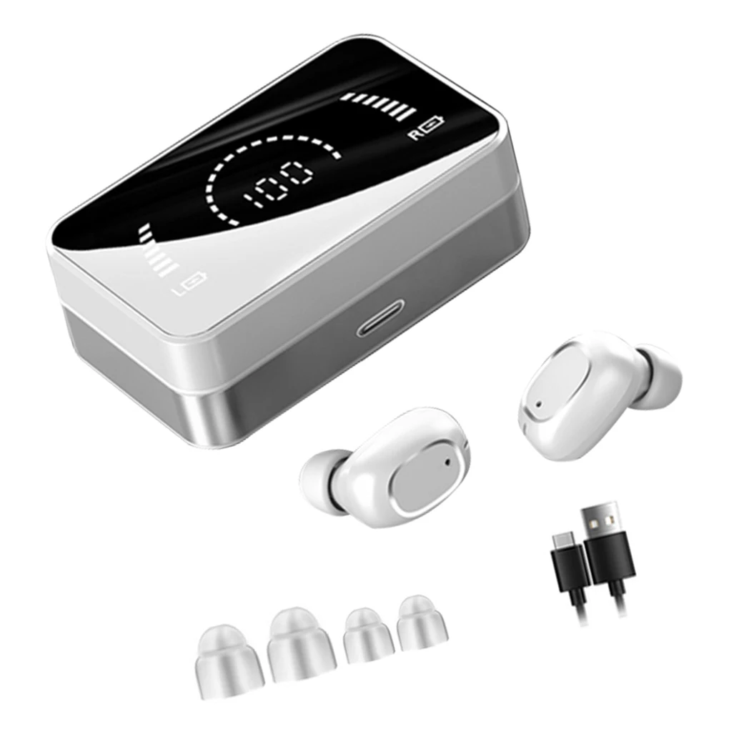 

TWS-совместимые наушники с Bluetooth 5,0, 3500 мАч, светодиодный дисплей, зарядная коробка, беспроводные наушники, спортивные водонепроницаемые науш...