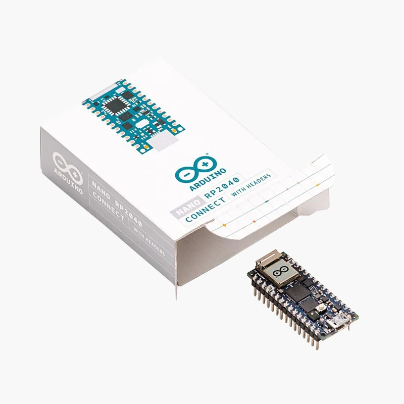 Оригинальный Arduino Nano RP2040 Connect с разъемами WIFI BLUE ABX00053 поддержка IDE/Micropython