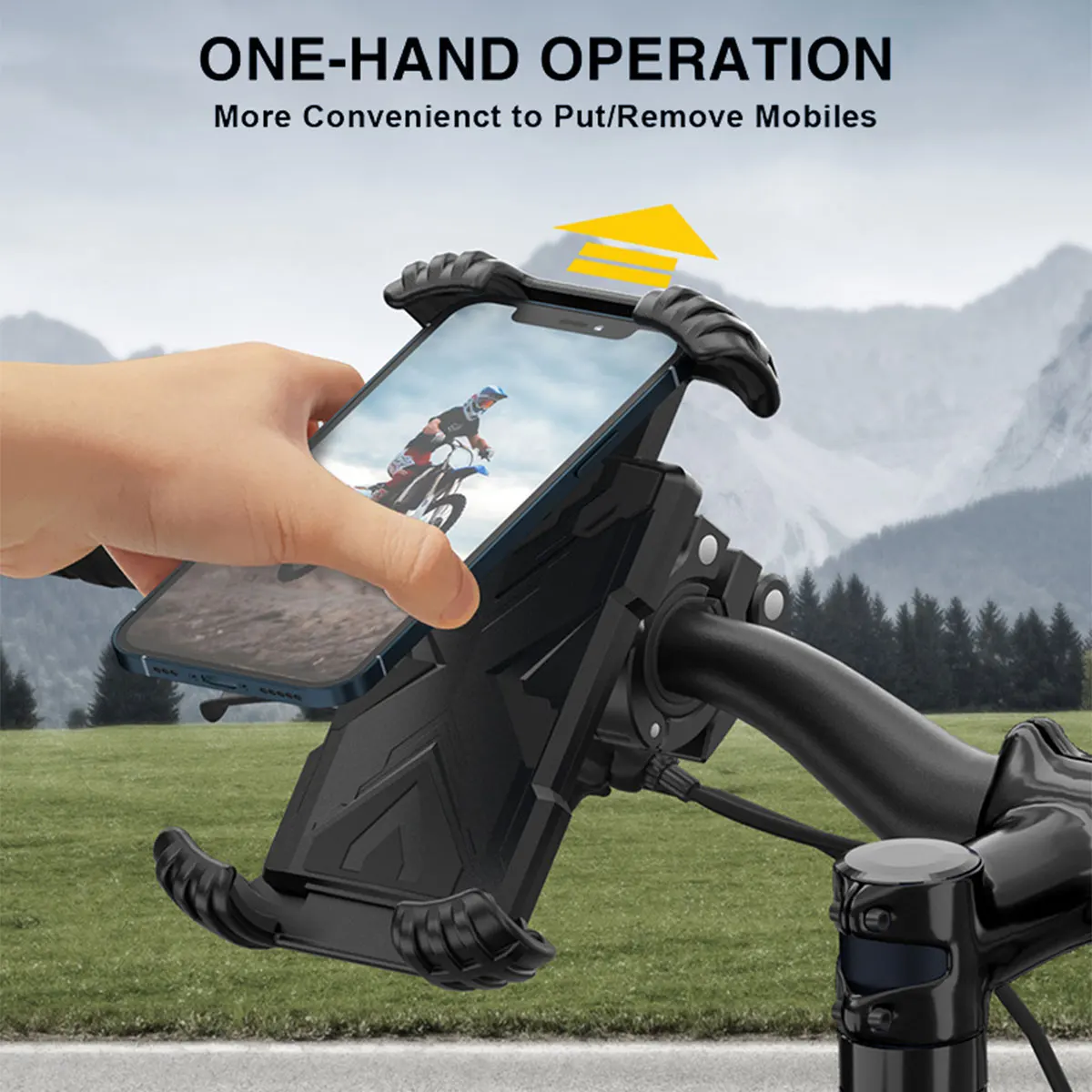 

Держатель для сотового телефона для мотоцикла, велосипеда, крепление на велосипед, Противоударная силиконовая подставка для мобильного те...