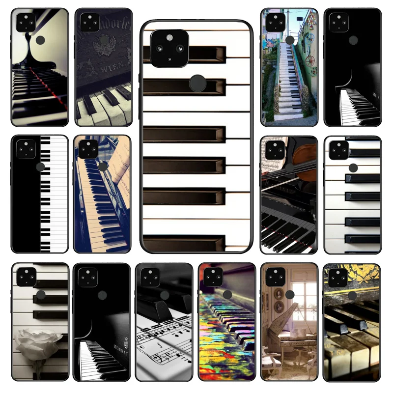 

Piano keys White and black design Phone Case for Google Pixel 7 7Pro 6 Pro 6A 5A 4A 3A Pixel 4 XL 5 6 4 3 XL 3A 2 XL