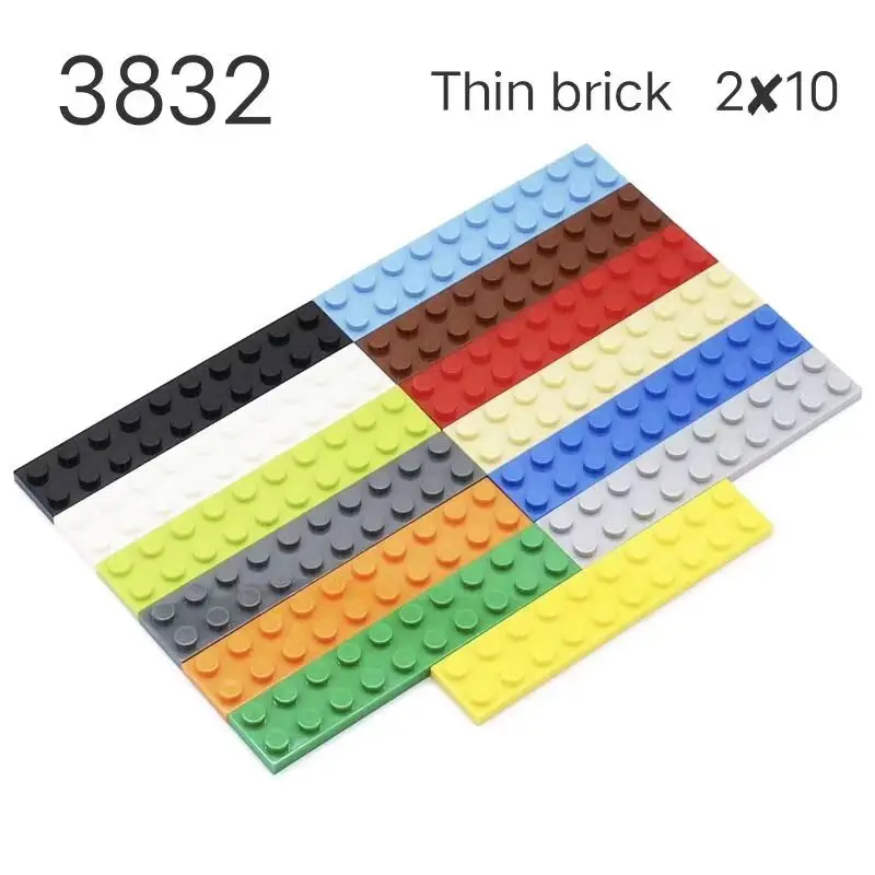 

Small Particle Building accessories 2X10 Patchwork Puzzle compatible with Lego 3832 Plastic Thin bricks