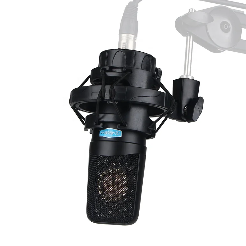 

Профессиональный Большой диафрагменный микрофон Alctron с амортизирующим креплением и алюминиевым чехлом для студийной записи, бесплатная до...