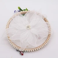 lolita fairy three dimensional diy handmade pearl flowers fashion womens clothing sewing neckline clothing dress decoration