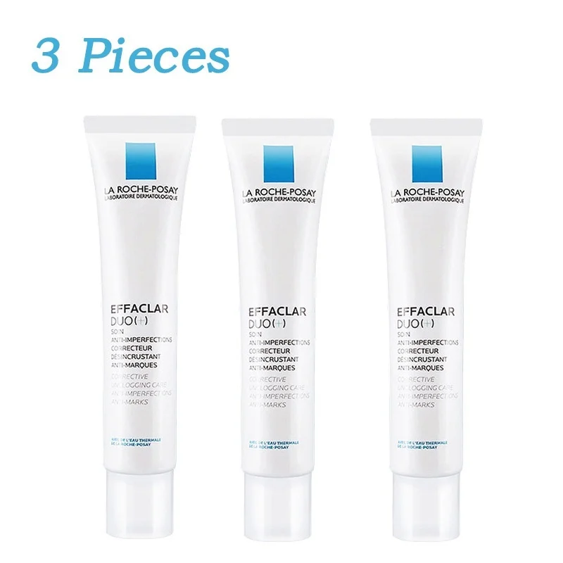 

3PCS La Roche Posay Effaclar Duo Acne Removal Cream Anti Acne Spot Control Oil Moisturizing Repair Acne Marks Gel Face Care 40ml