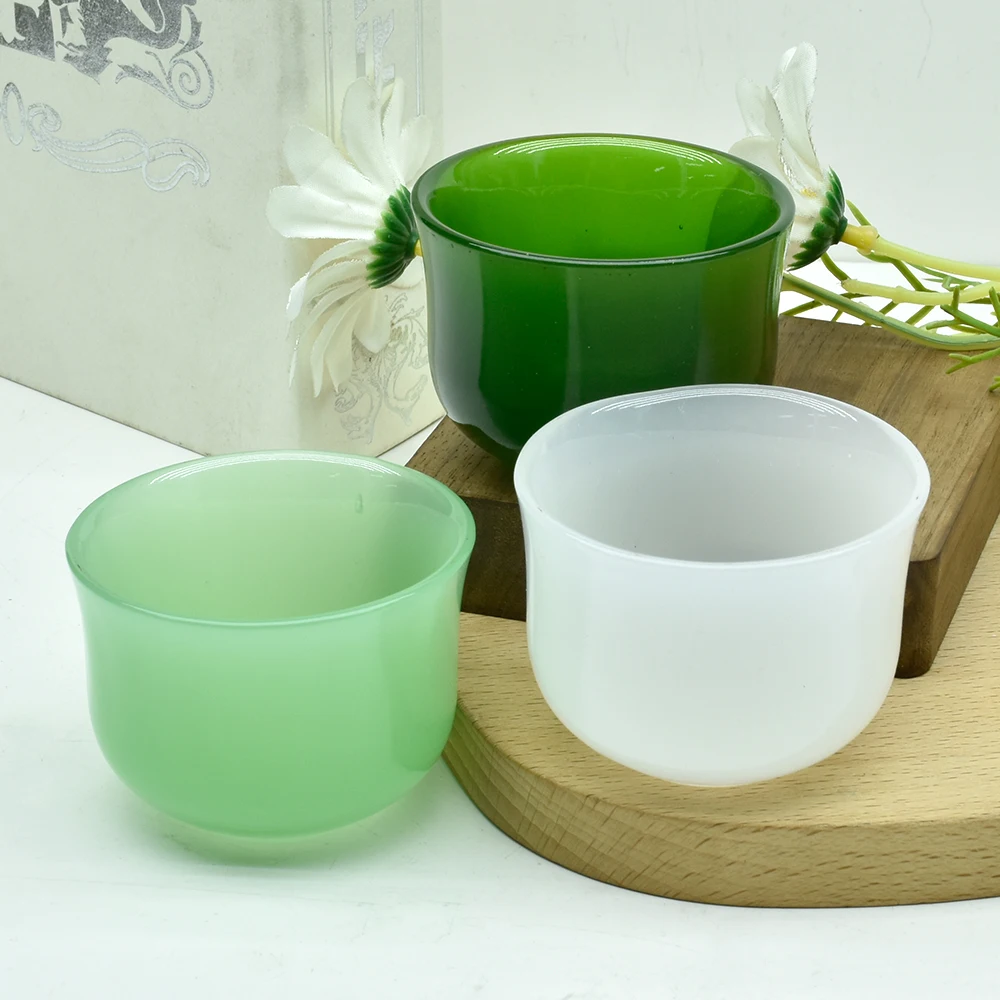 1 шт. стеклянная чашка зеленая искусственная Кварцевая с размагниченной чашей