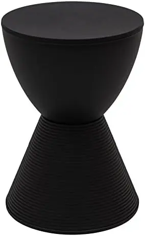 

Боковой столик Boyd для использования в помещении и на улице, 16,75 дюйма H x 11,75 дюйма W x 11,75 дюйма D (черный), столик для спальни, маленький кофейный столик