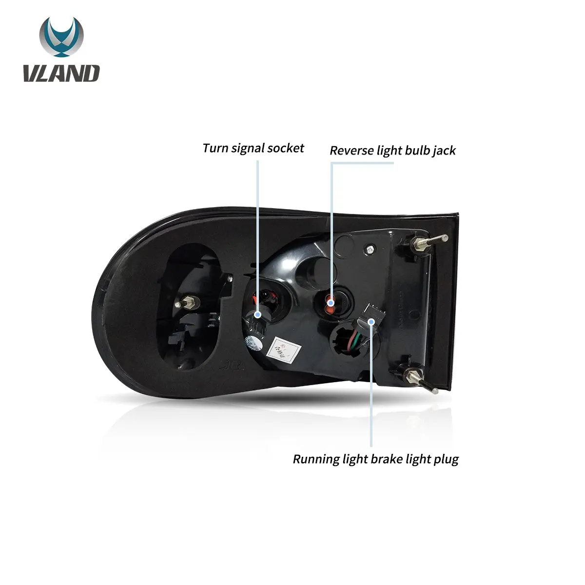 Фото Задние светодиодные фонари Vland для FJ Cruiser 2006-2022, прозрачные – стильное обновление для улучшенной видимости и современного дизайна №4