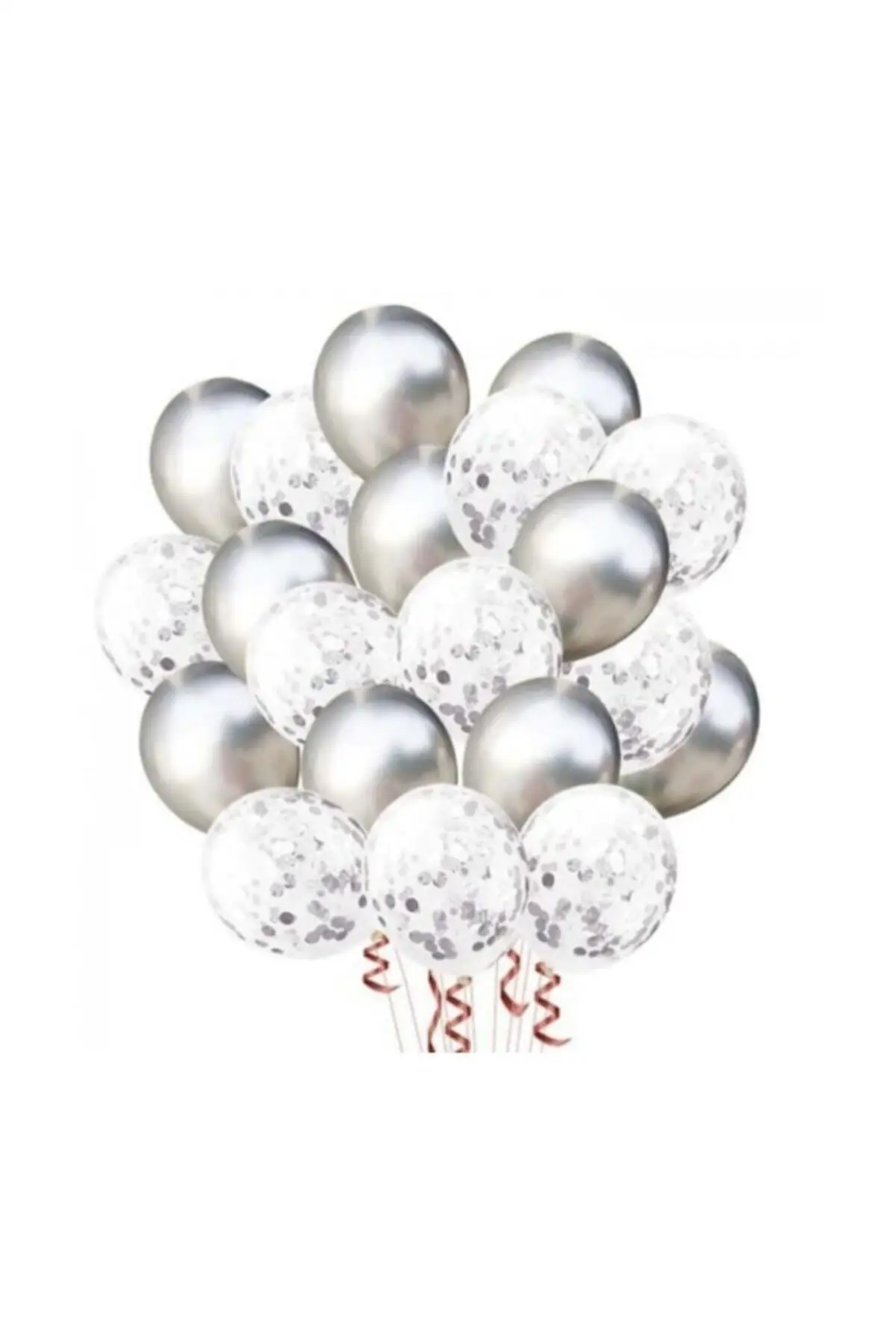 

Gray Gold Confetti Transparent Metallic Balloon 20 pcs Party, Special Occasion, Birthday Supplies FAST AND FREE SHIPPING