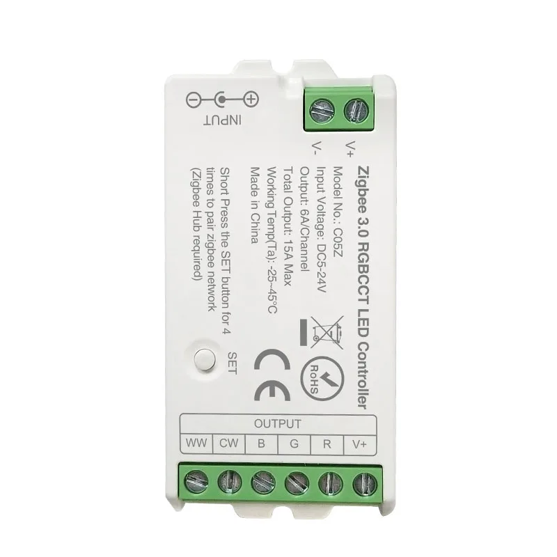 

Tuya Zigbee RGBW RGBCCT контроллер 1/2/3/4/5 каналов