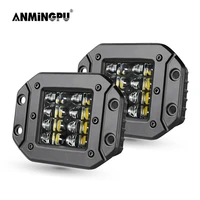 anmingpu 2x 5 flush mount led work light bar off road 12v 24v 40w spot beam led pods light bar for car truck atv jeep headlight