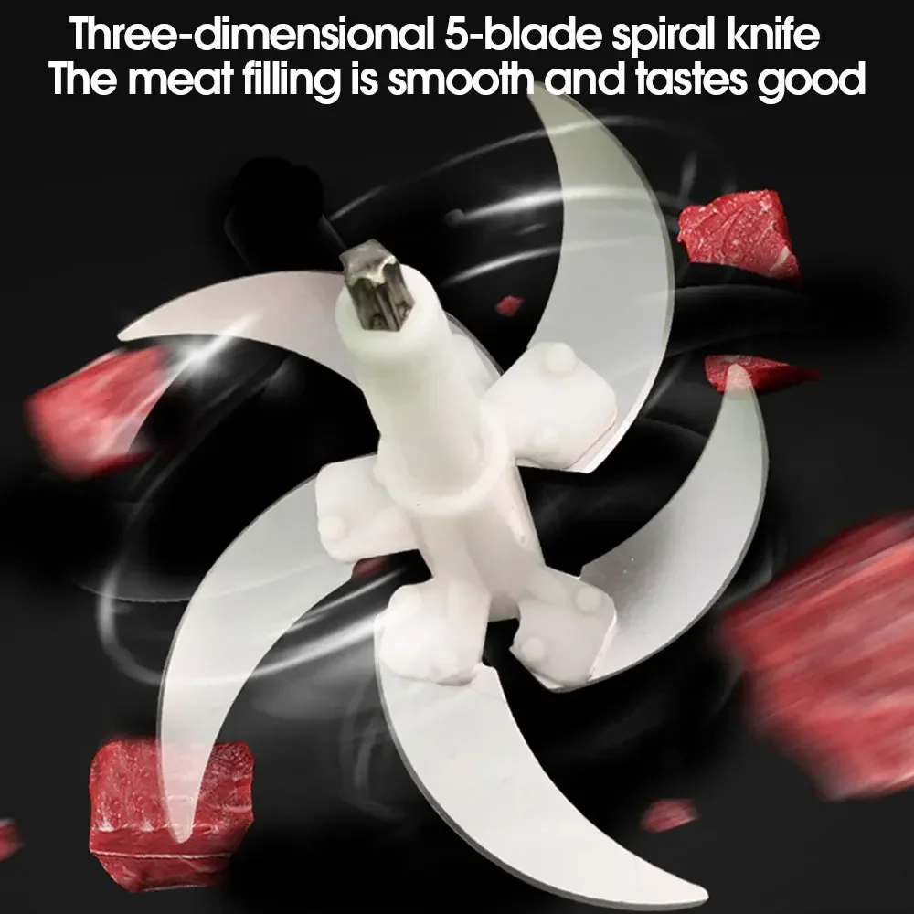 Электрический кухонный комбайн измельчитель 3 скорости 5 л блендер мясорубка для