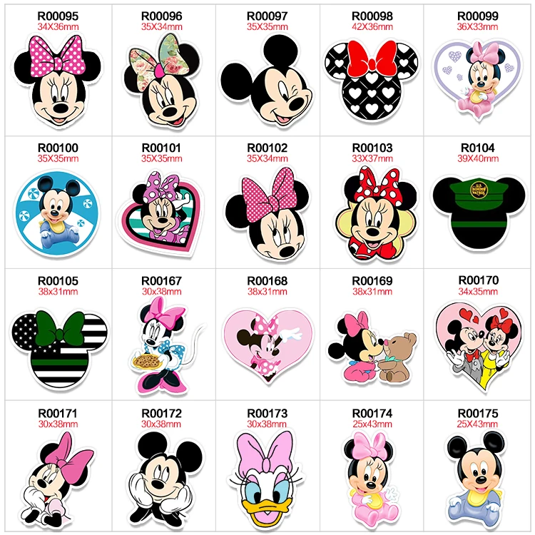 

10Pcs/lots Disney Mickey Minnie Daisy Flat Resin DIY Jewelry Decoration Accessories