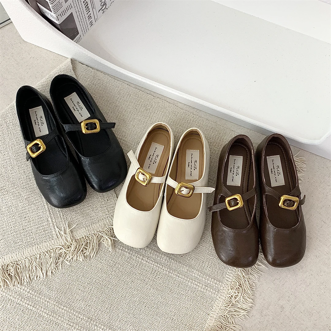 Женские милые балетки на плоской подошве леди слипоны винтажные кавайные