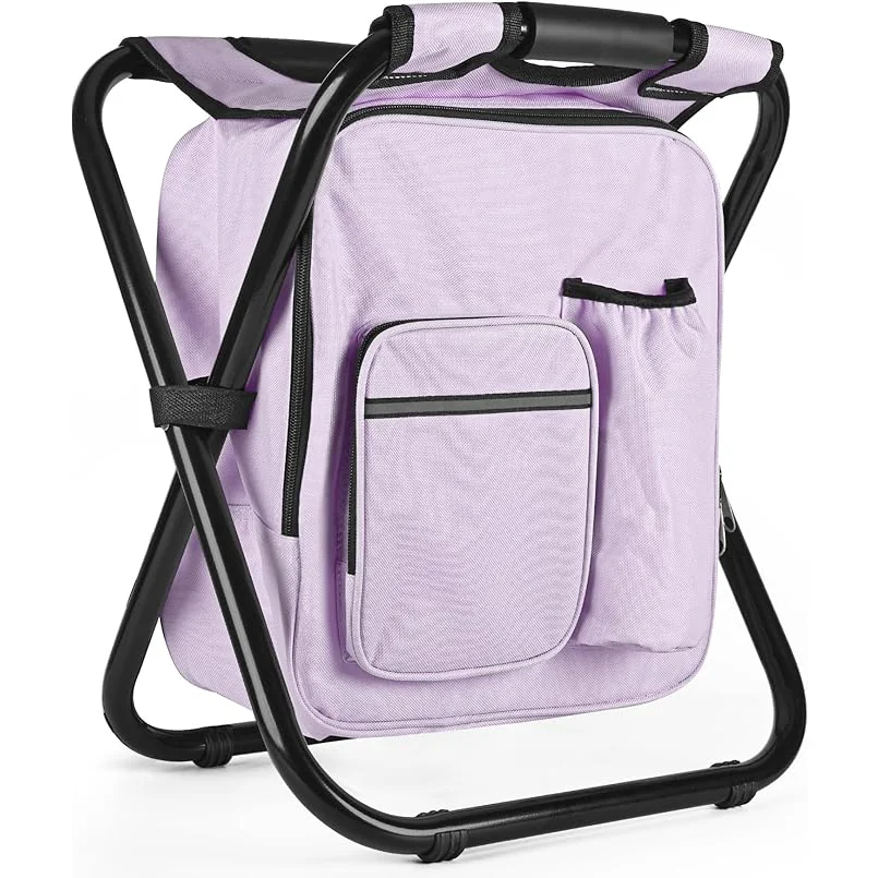 Сверхмощный алюминиевый охлаждающий стул 400 фунтов портативный легкий рюкзак