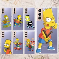 coo disney the simpsons for samsung galaxy s22 s21 s20 fe ultra pro lite s10 5g s10e s9 s8 plus soft transparent phone case