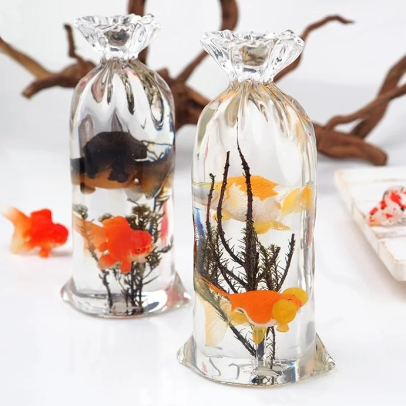 DIY счастливая сумка кристалл зеркальная для воды настольное украшение