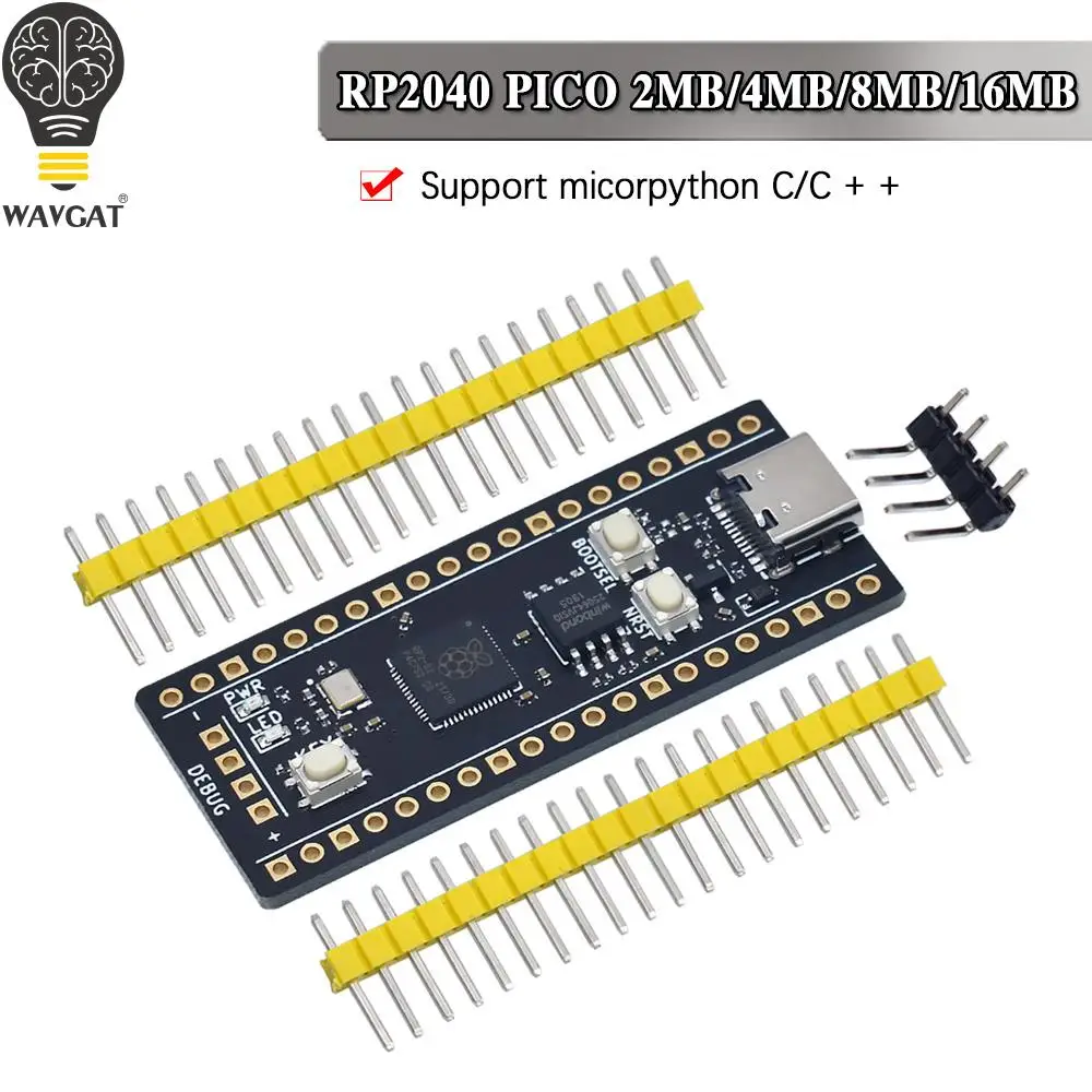 Pico Board RP2040 Двухъядерный 2 Мб 4 8 16 микрокомпьютеры ARM с низкой мощностью