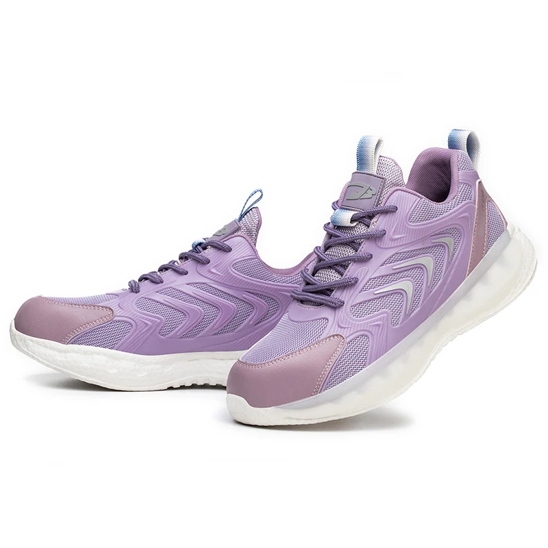 CHNMR 2023 New Women Work Non Slip Safety Shoes Light Breathable Sneaker Platform Female Sports Shoes Boots Sneakers