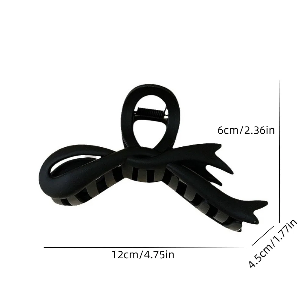 Портативные пластиковые матовые заколки для волос с бантиком водонепроницаемые