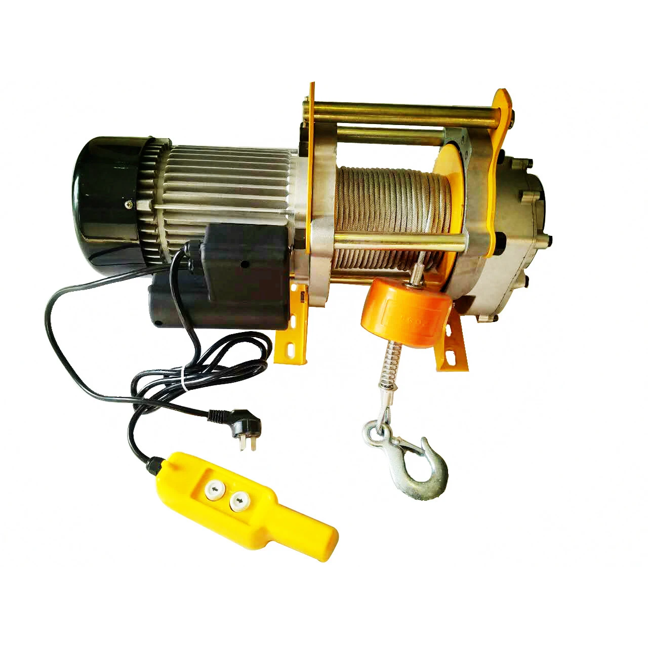 

electric winch hoist 500kg 1000kg 220V 380V 50HZ copper motor electric hoist 30m single phase winch remote control