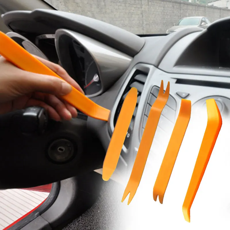 

4PC Car Dismantle Tools Kit Portable Auto Car Radio Panel Door Clip Panel Trim Dash Audio Removal Installer Pry Kit Repair Tool