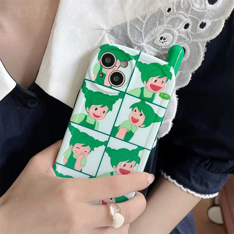 Милый чехол для телефона в японском стиле аниме с 3d рисунком iPhone 13 12 11 Pro Max X XR XS